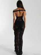 Floral Lace Skirt Suit Vacation Two Piece Set