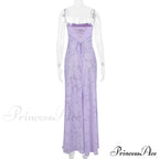 Floral Print Stylish Sheer Maxi Dress