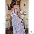 Floral Print Stylish Sheer Maxi Dress