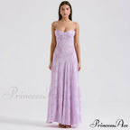 Floral Print Stylish Sheer Maxi Dress