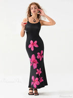 Floral Spaghetti Straps Sleeveless Slip Floral Dress