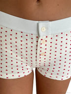 Floral Striped Pajama Sleep Short