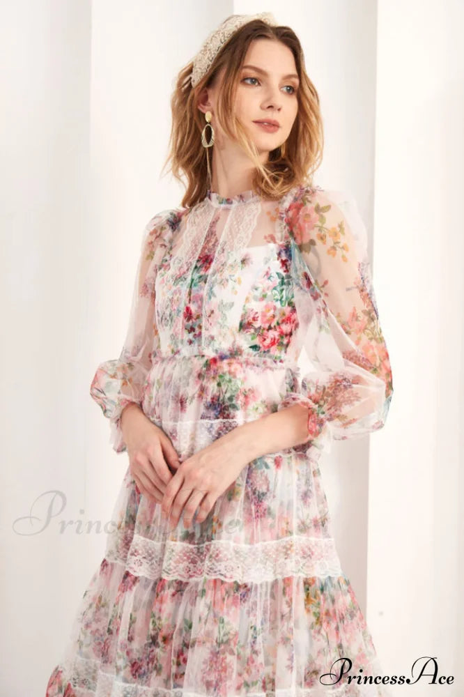 Floral Wonder Stylish Midi Dress