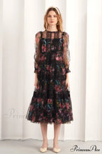 Floral Wonder Stylish Midi Dress