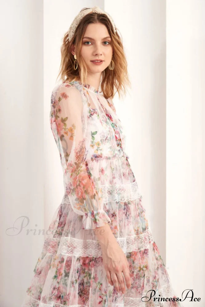 Floral Wonder Stylish Midi Dress