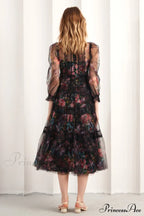 Floral Wonder Stylish Midi Dress