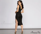 Florence Heat Stylish Stone Midi Dress