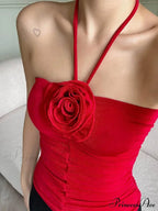 Flower Patchwork halter Tubes Off Shoulder Backless Tank Sexy Women Off Shoulder Ruched Black Mini Vests Tank top