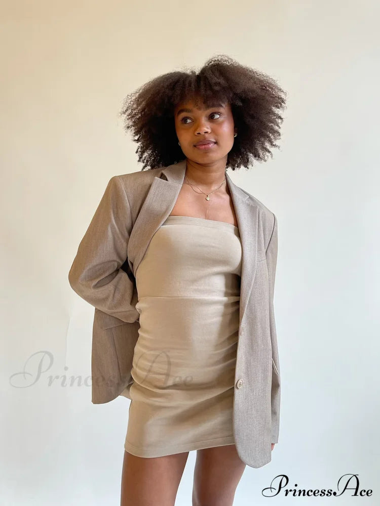 Forever Elegant Blazer Oat