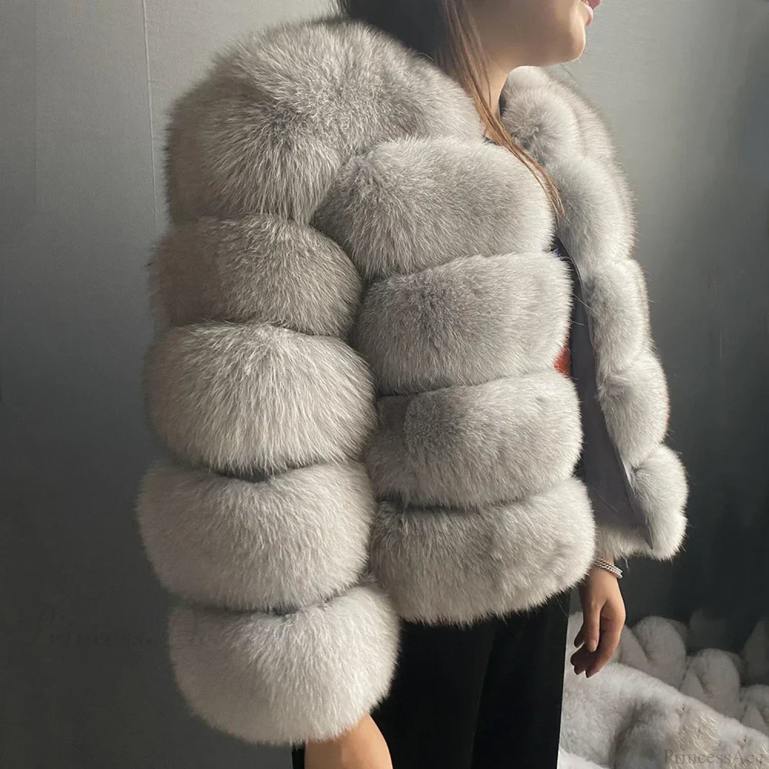 Fox Fur Winter Cold Weather Coat