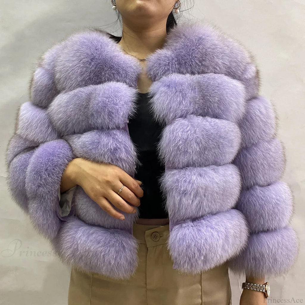 Fox Fur Winter Cold Weather Coat