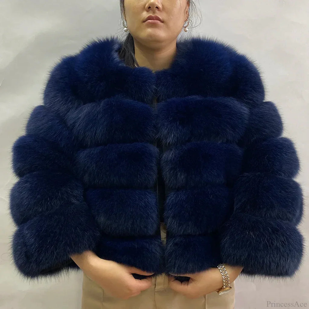 Fox Fur Winter Cold Weather Coat