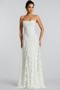 Mirarlt White Strapless Mesh Maxi Dress
