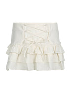 Frankie Strappy Ruffle Mini Skirt