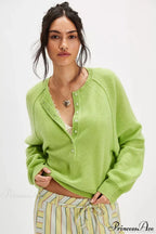 French Vintage Loose Long-Sleeve Knit Top