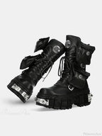 Fresh Punk Platform Gothic Lace Up Boot