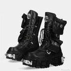Fresh Punk Platform Gothic Lace Up Boot
