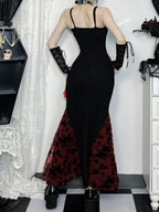 Fringe Spaghetti Strap Form-Fitting Maxi Dress