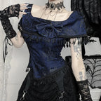 Fringes Off Shoulder Lace Blouse