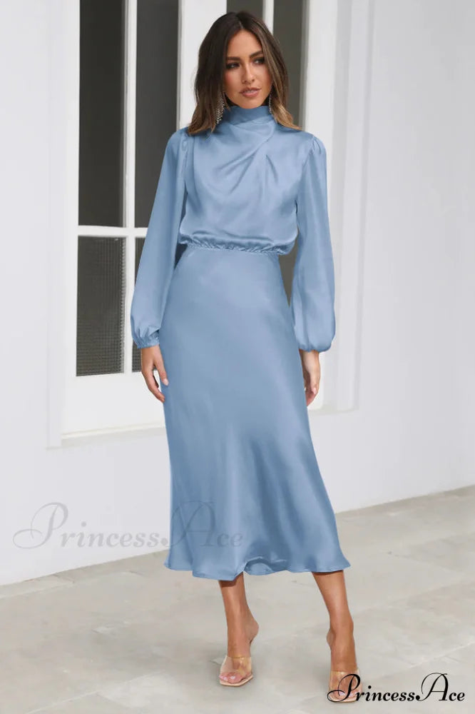 From The Source Charming High Neck Bridal Dress