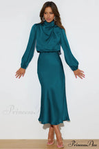 From The Source Charming High Neck Bridal Dress
