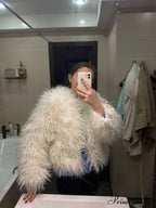 Fur Elegant Fringe Coat