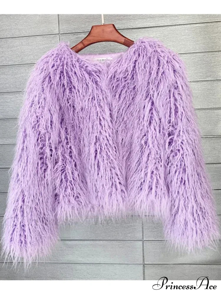 Fur Elegant Fringe Coat