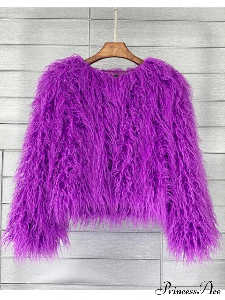 Fur Elegant Fringe Coat