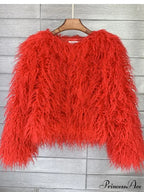 Fur Elegant Fringe Coat