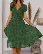 Dolores Statement Floral Chiffon Dress for Summer Chic Silhouette Collection