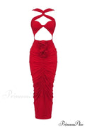 Genevieve Rose Stylish Ruched Dress
