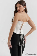 Genevieve Vintage Stylish Cream Strappy Bra