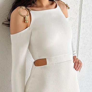 Genna Cold Shoulder Mini Dress