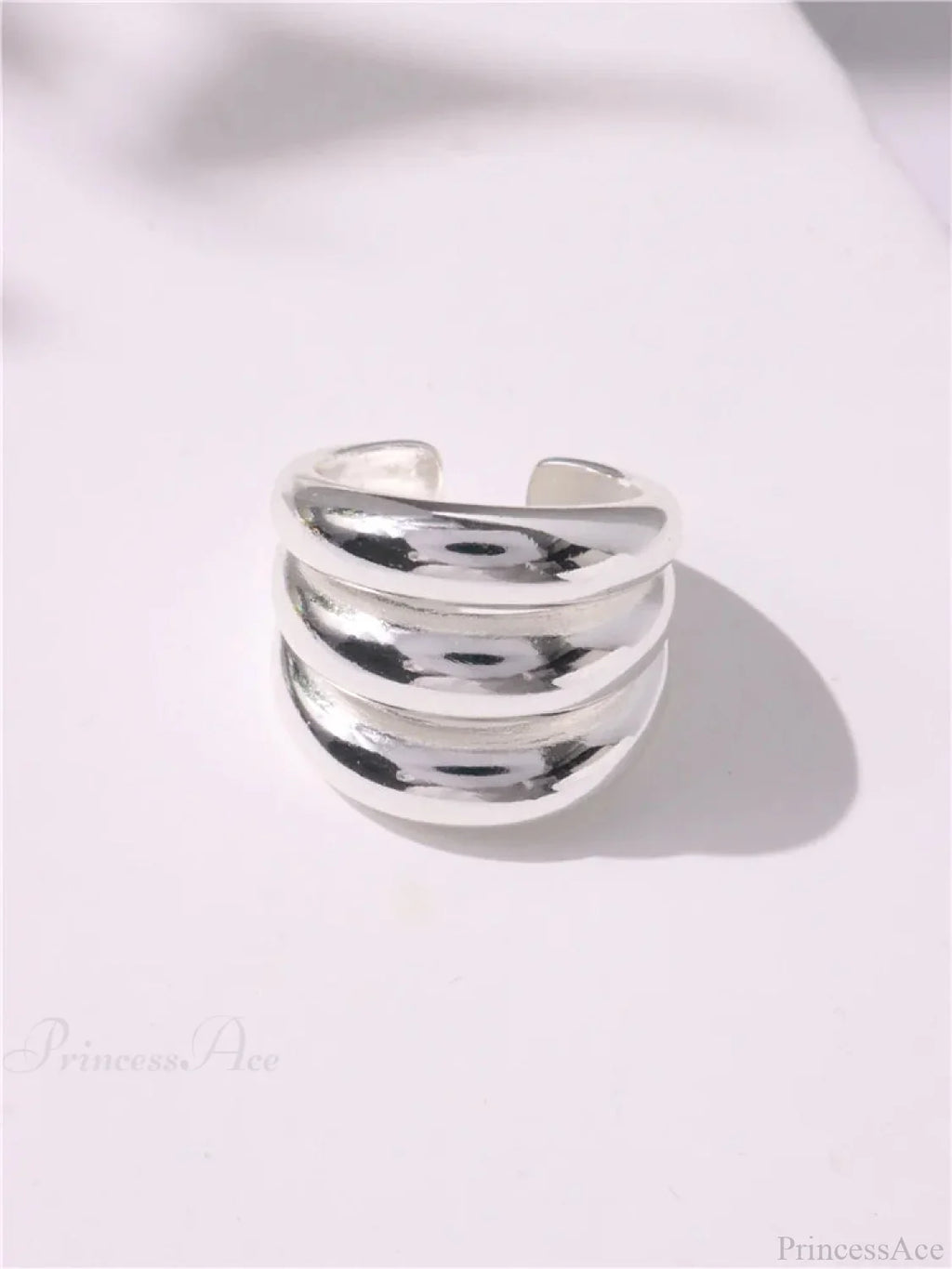 Geometric Gothic Titanium Strong Ring