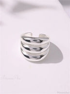 Geometric Gothic Titanium Strong Ring