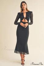 Georgia Sparkle Stylish Midi Dress