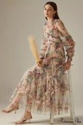 Georgina Ruffle Stylish Maxi Dress
