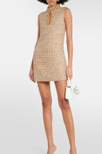Petra Exclusive Mini Tweed Dress with Gill Embellishment Elevated Occasion Wear