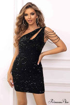 Glitter Gala Stylish Bodycon Mini Dress