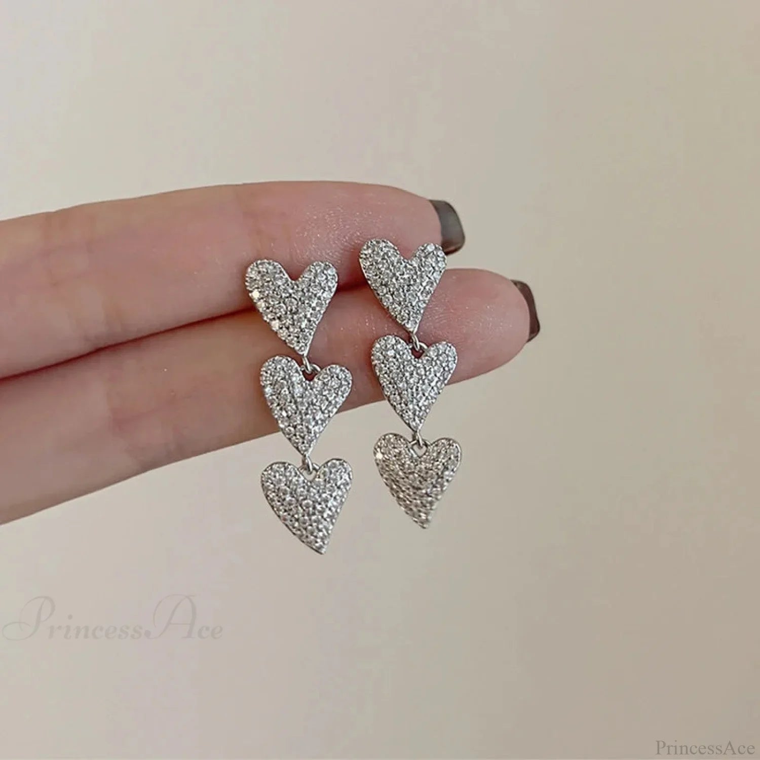 Gloomy Rebel Metal Chain Cross Affection Earring