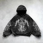 Goddess Pattern Print Hoodie