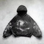 Goddess Pattern Print Hoodie