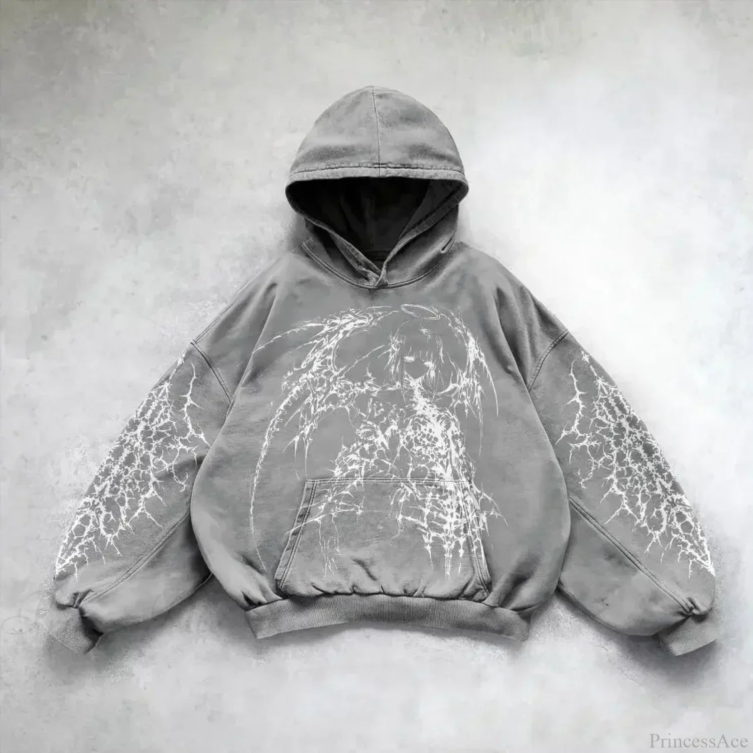 Goddess Pattern Print Hoodie