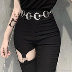 Gold Gothic Chain Lunar Solar Metal Belt