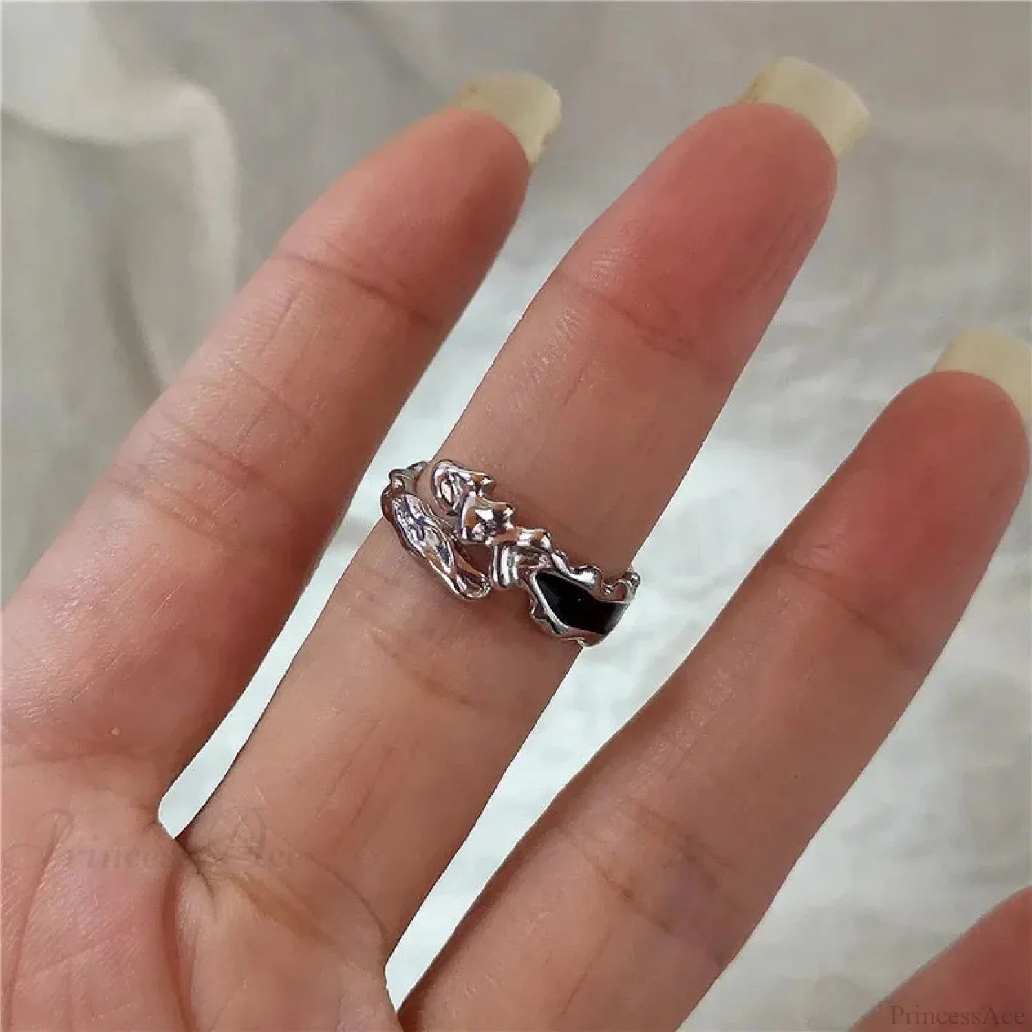 Gothic Cross Heart Luxury Ring