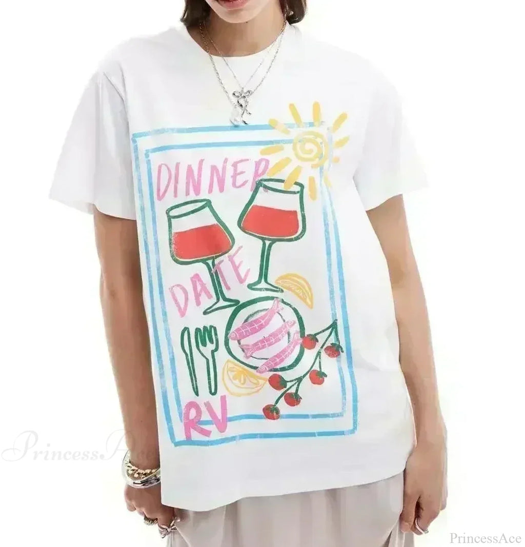Gothic Harajuku Cute Lemon Graphic T-shirt
