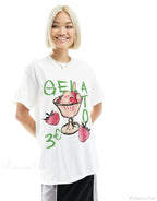 Gothic Harajuku Fluorescent Green Cherry T-shirt