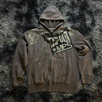 Gothic Long Sleeve Zipper Hoodie