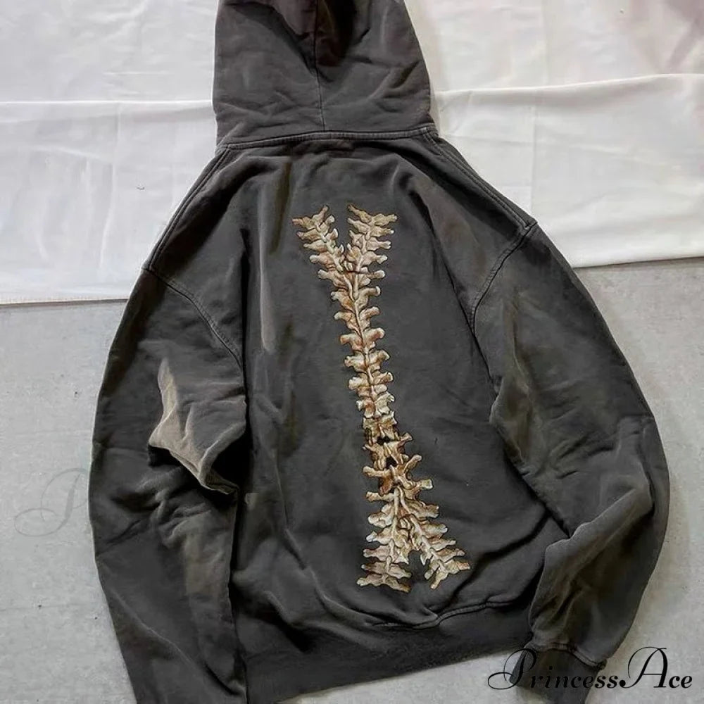 Cool Monochrome Dark Goth Hoodie