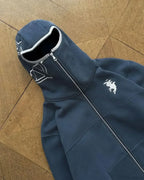 Gothic Punk Washed Zipper Hoodie